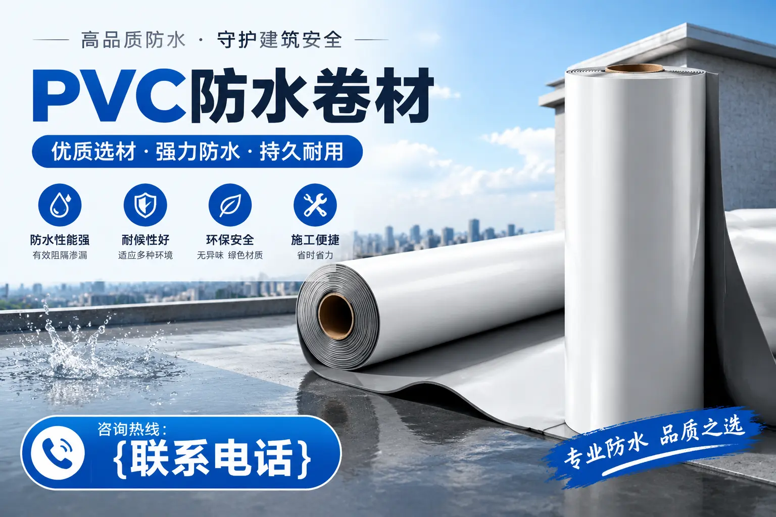 PVC防水卷材的选购技巧与注意事项,助您在丽水找到合适产品