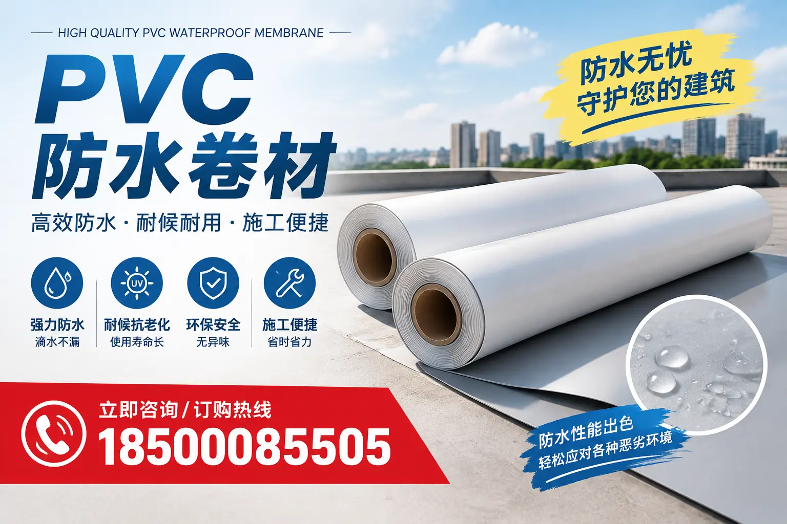 如何正确储存PVC防水卷材?丽水用户的实用建议