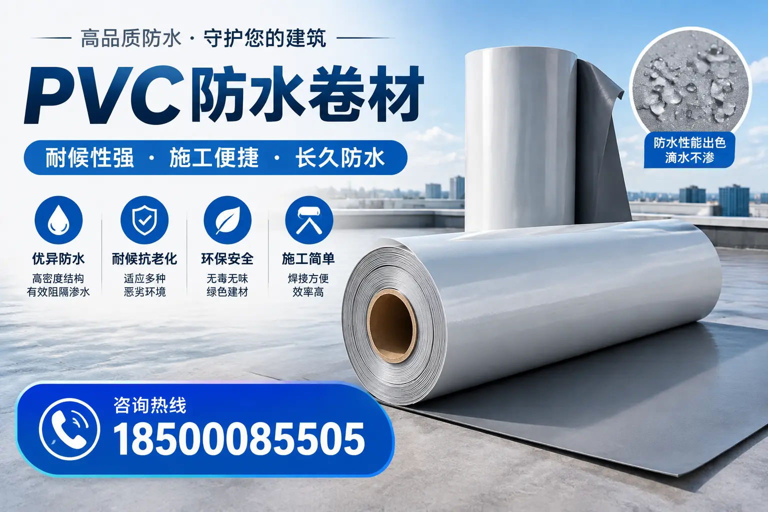 pvc防水卷材在丽水的行业应用前景分析